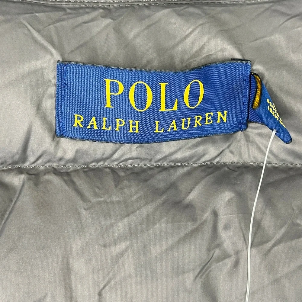 Polo Ralph Lauren Down Quilted Puffer Vest Mens L Full Zip Pony Winter‎ Layering